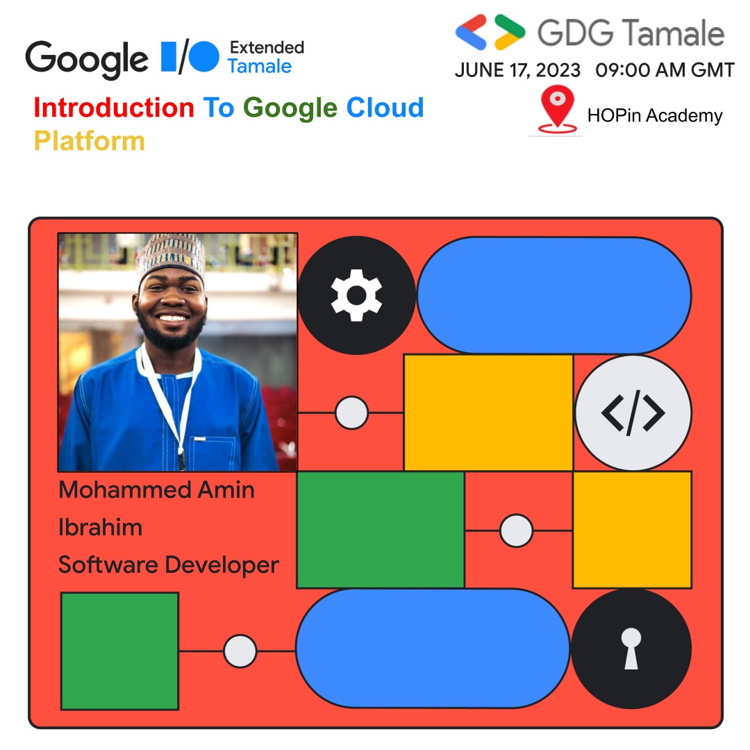 MohammedAminIb2's tweet photo. Join me on June 17th at HOPin Academy as I introduce you to Google Cloud platform. Everything you need to know about GCP. Be my guest!
#GDGtamale
@GdgTamale
@GDGAccra https://t.co/wtPBLdZ2p8