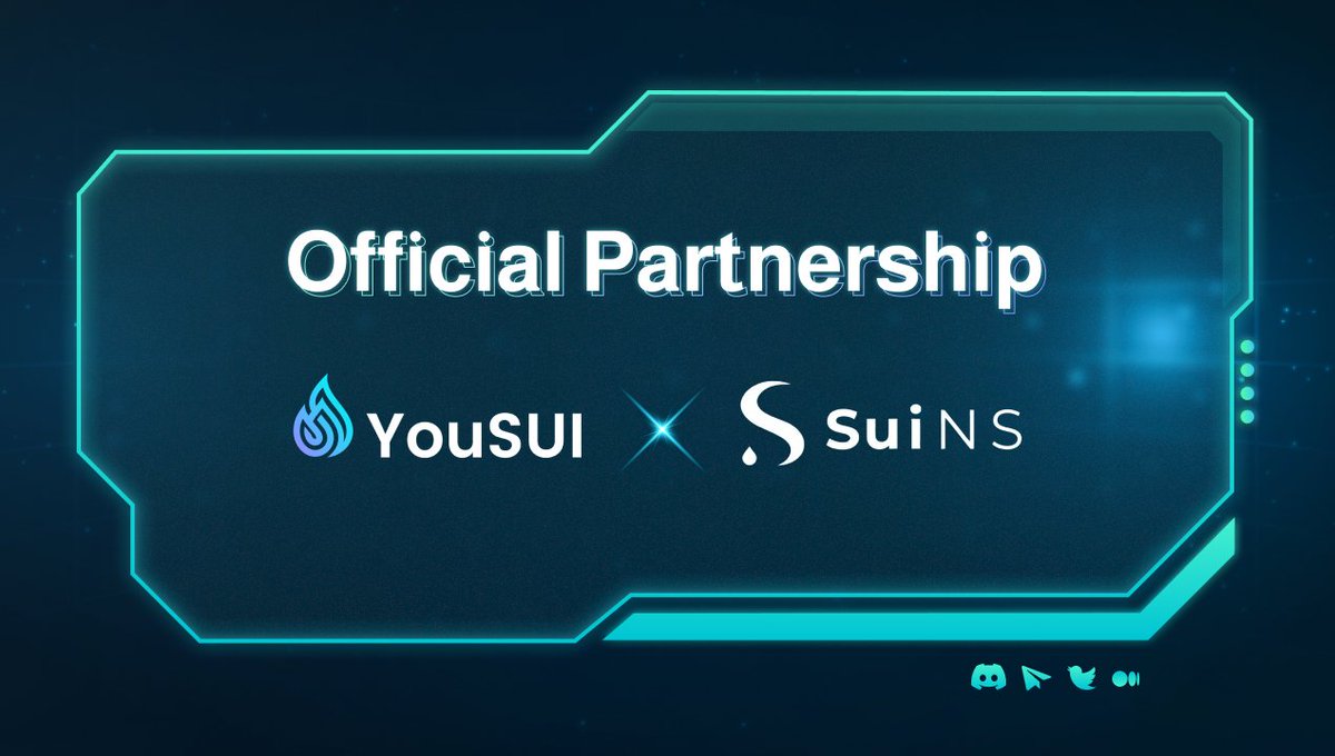 🌈We are thrilled to announce our partnership with #SuiNS, the leading name service on the Sui ecosystem. <a href="/SuiNSdapp/">Sui Name Service (SuiNS)</a> , developed by Mysten Labs, is a revolutionary name service that aims to simplify your identity, website, or web3 wallet.🌈

#BuildOnSui <a href="/Mysten_Labs/">MystenLabs.sui</a> #SUI