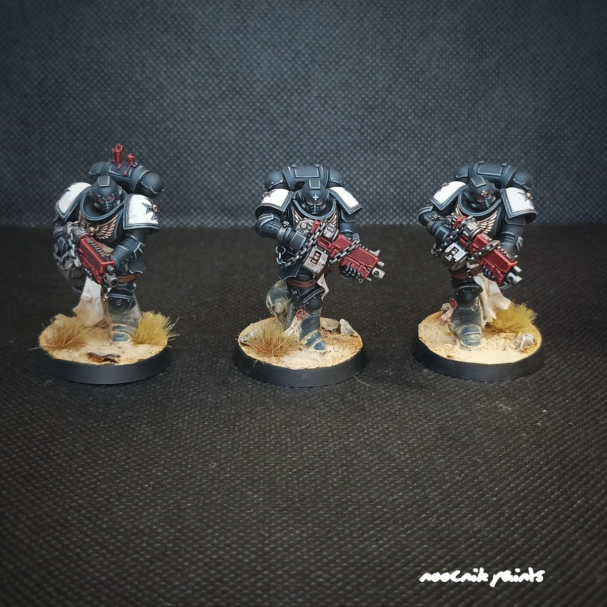 noocnikpaints's tweet photo. Hello, I've added a photo gallery of painted and magnetized Black Templars Primaris Crusader Squad to the site.
If you want more photos, see them here:
https://t.co/LgAxrTyJz9
#warhammer #warhammer40k #minipainting #miniatures #crusadersquad #blacktemplars https://t.co/tPjfUx0bLA