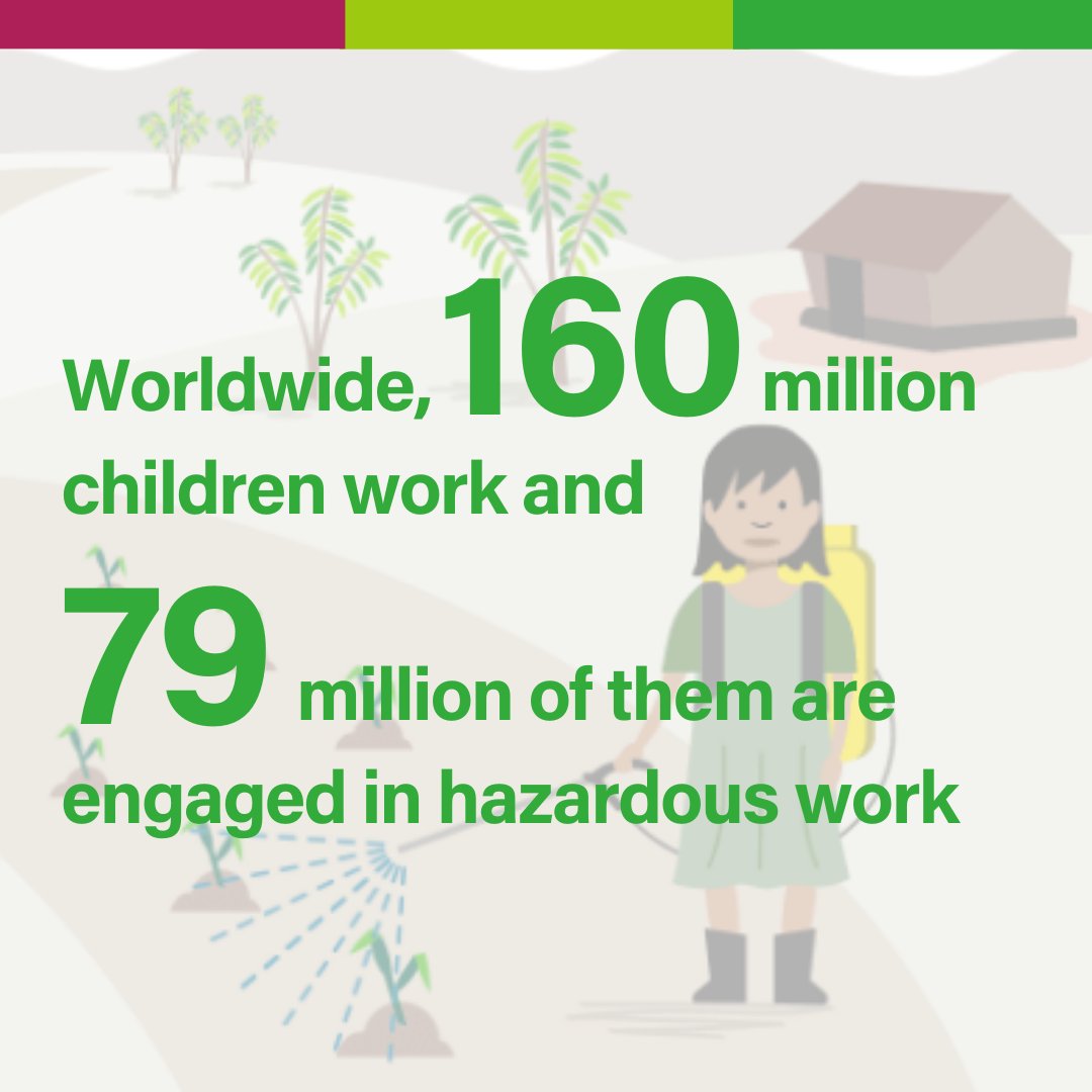 Worldwide, 160 million children work and 79 million of them are engaged in hazardous work, according to @UNICEF estimates. #ChildLabour is a persistent problem. And that's why the will to eradicate it cannot be compromised.