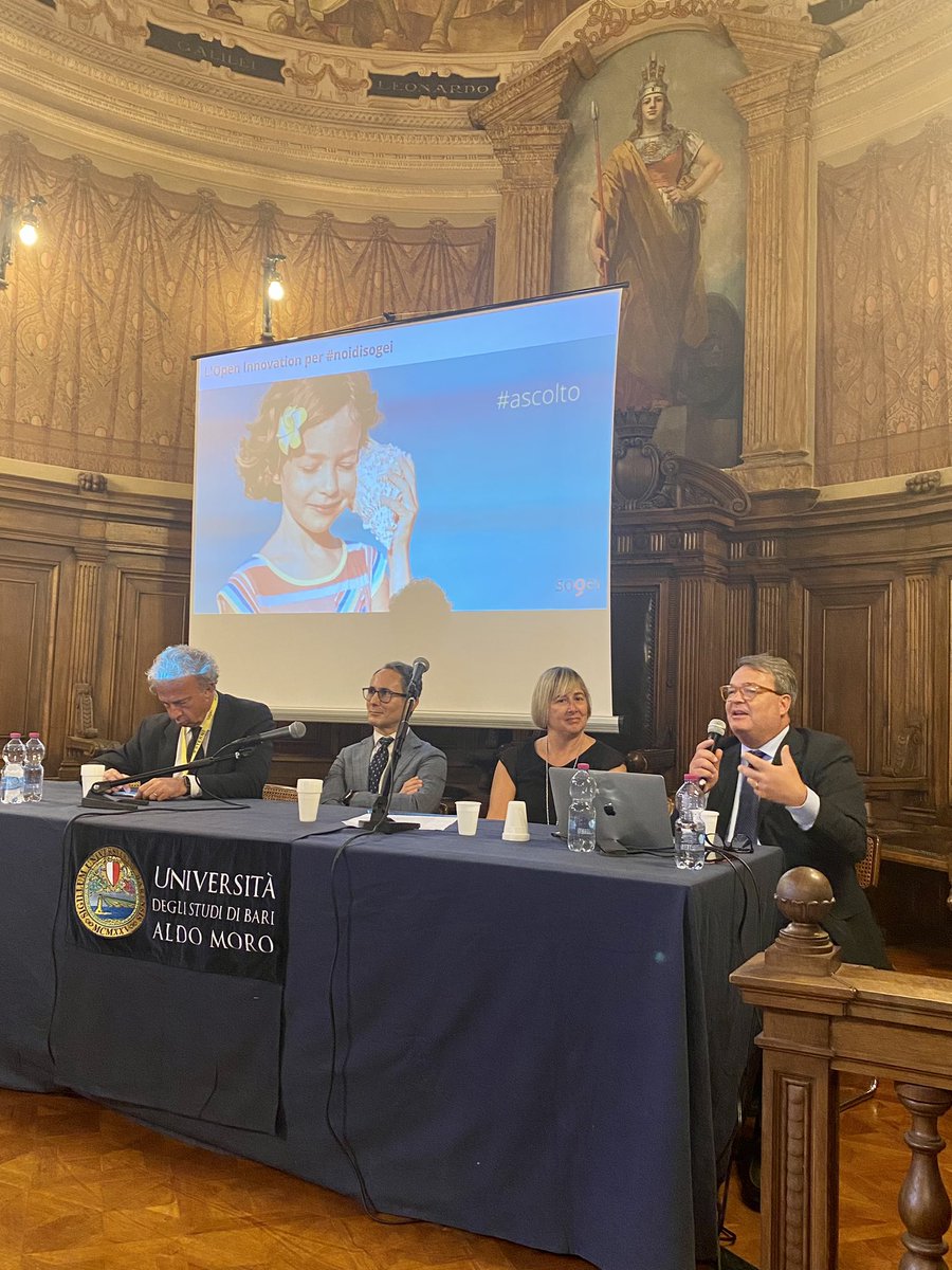 Sogei_SpA's tweet photo. La strategia #openinnovation di Sogei si basa sui principi di apertura, partecipazione e sperimentazione per gestire tutta la catena del valore dell’innovazione. 

Monica Gabrielli e Andrea Isidori raccontano cos’è e come si fa l’innovazione per #NoidiSogei 

#Roadshow2023 https://t.co/gRUUsig3kE