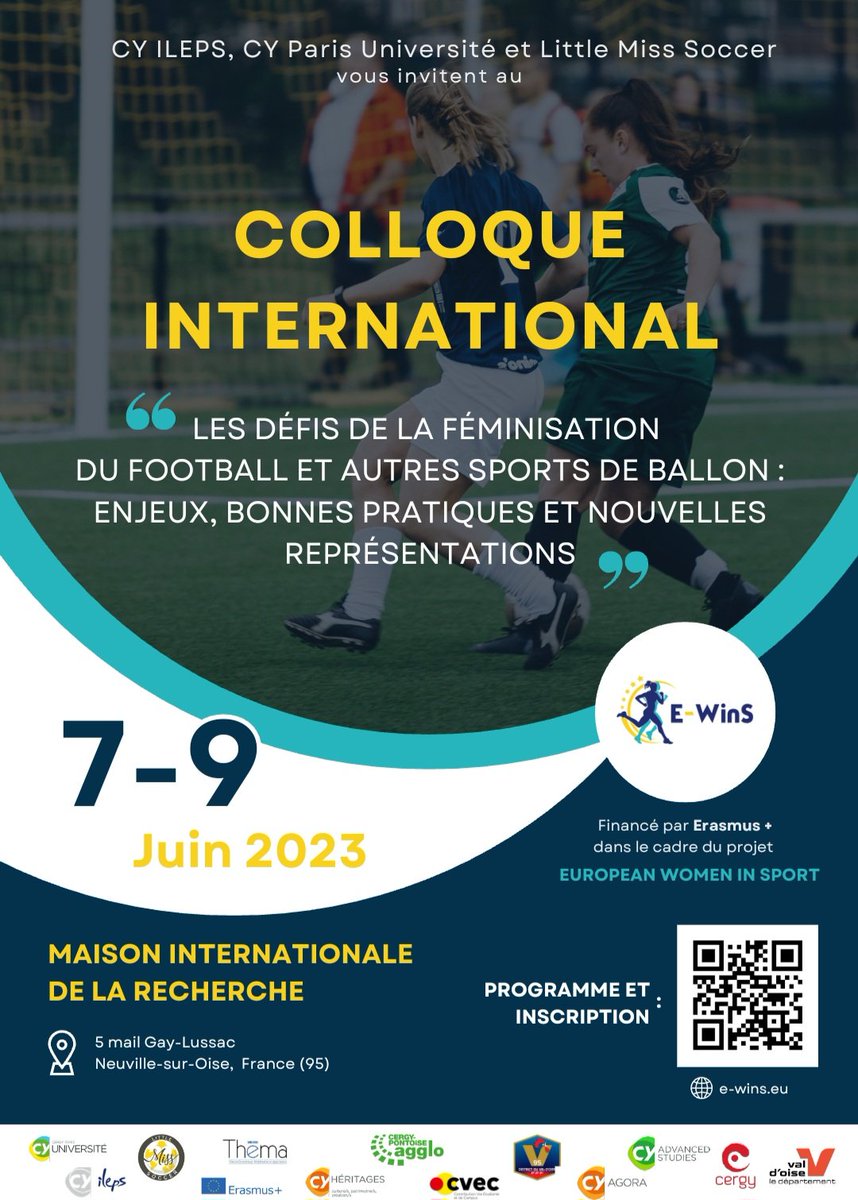 C'est parti pour 3 jours des échanges sur les défis de la feminisation du sport. 
<a href="/ILEPS_Officiel/">ILEPS</a> <a href="/UniversiteCergy/">CY Cergy Paris Université</a> @LMSWorldTour 
#sports #women #eramusplus