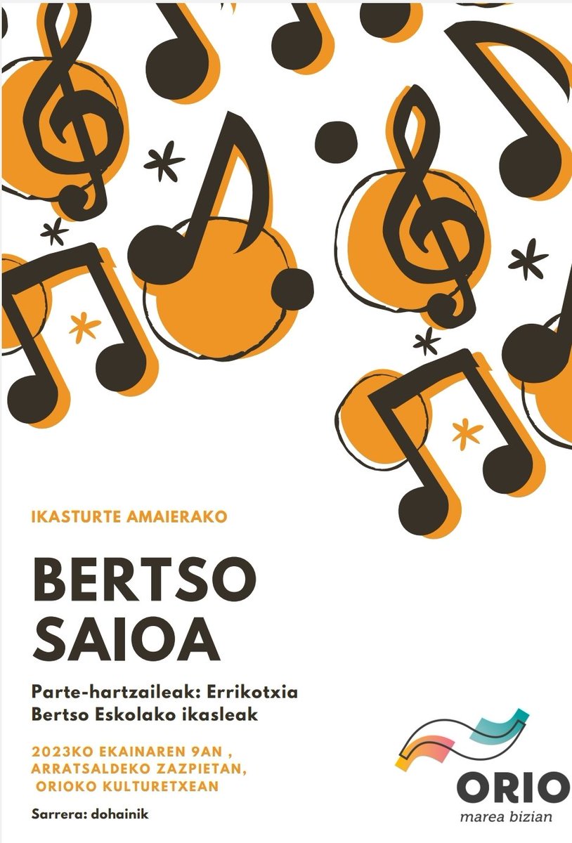 Ostiralean kultur Etxean bertso eskolako ikasleen jaialdia. Ikasturte guztiko lana oholtza gainean. Eskerrik asko gazteei eta Mikel eta Iñaki irakasleei @errikotxia <a href="/OriokoUdala/">Orioko Udala</a> @inagurru