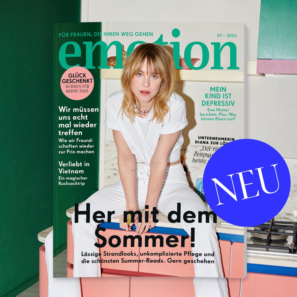 Die neue EMOTION ist da!⁠💥 Sommer ist die Zeit, um gaaanz viel mit unseren #Lieblingsmenschen zu unternehmen. Warum das so wichtig ist, lest ihr in unserem #Freundschafts-Dossier. Jetzt bestellen 👉🏼bit.ly/emotion_07_2023