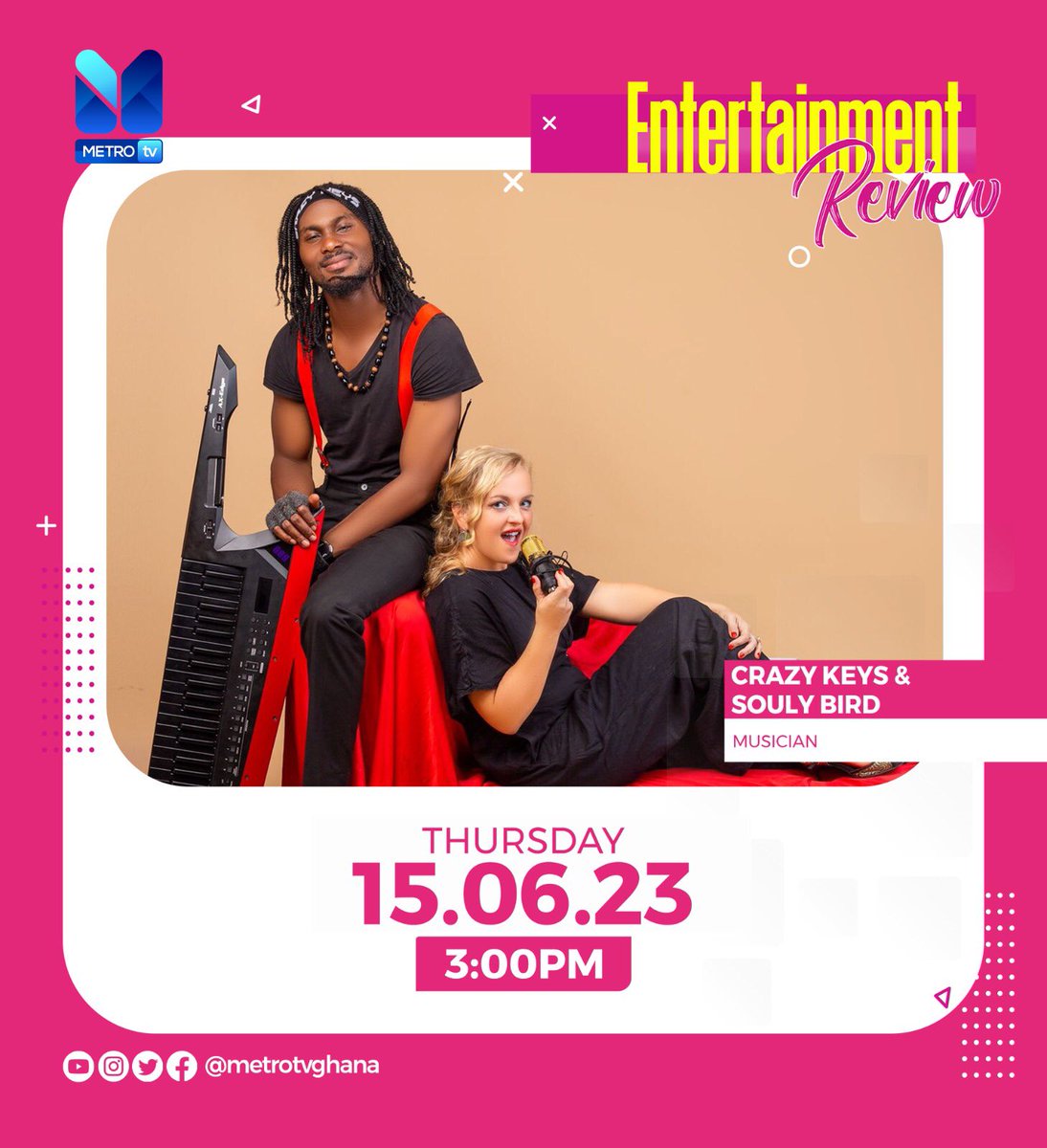 crazy_keys's tweet image. We will be live on Metro Tv Its going to be SHOWTIME 🎹❤️🎹🙏🏽💃🔥😊🇩🇪🇬🇭🎤 #dancefever #dancers #latindance #afrobeatsmusic #latinmusic #itsshowtime #showtime #newmusicalert #tvshow #musica #musician #singer