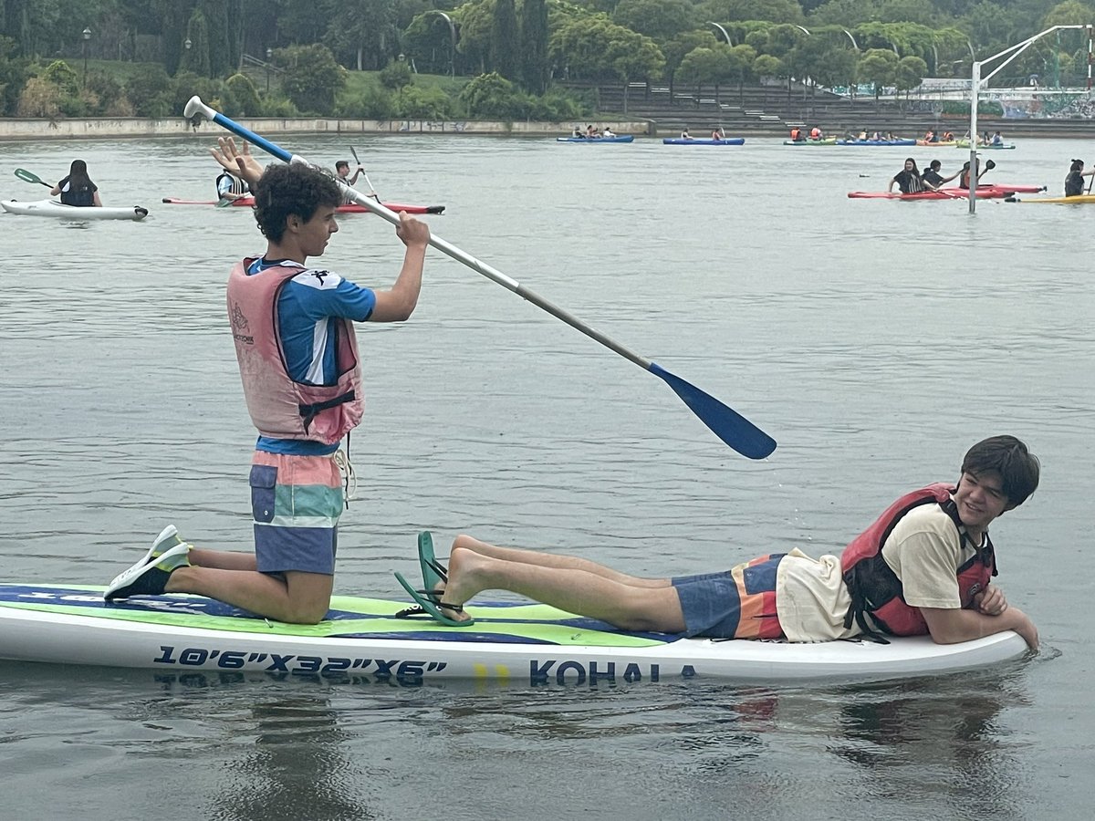 HEHS_SAFA's tweet photo. #HEHSHawks, #Exchange2023 Day #8 Club Oxio Usera Piragüismo: Kayak, pádel surf, canoa https://t.co/adU92MDRjx