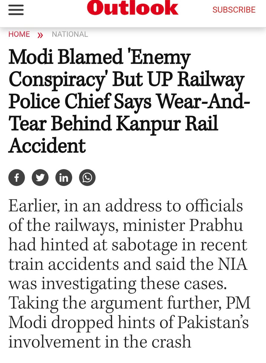 Enemy Conspiracy & Sabotage are Modi's favorite tools! Whip up the hysteria. 

#TrainAccidentInOdisha