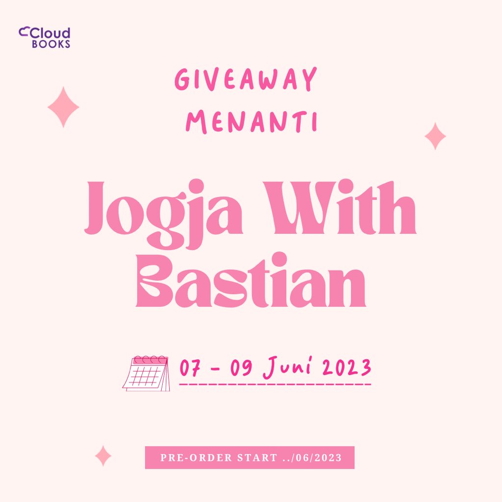 Cloudbookspub's tweet photo. 🎀 GIVEAWAY MENANTI JOGJA WITH BASTIAN 🎀
@capellachils @bbastianemilio 

GO GET YOUR LIMITED STICKY NOTES WITH SPECIAL JOGJA WITH BASTIAN’s DESIGN 🗒

📌 RULES CEK PICT 📌

🗓 07 - 09 JUNI 2023 🗓

GOODLUCK💗✨ #JogjaWithBastian #BastianEmilio #BastianKura https://t.co/R6julZG1Ua