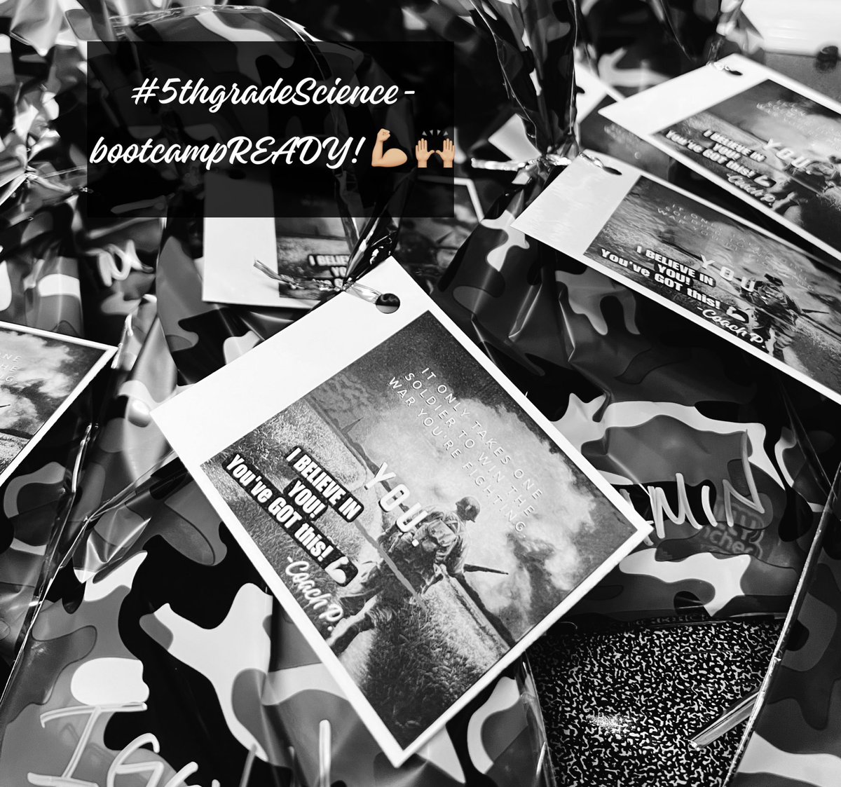 Today is the day and our 5th grade Science Boot Camp Recruits are READY! <a href="/lweistrigg/">lweistrigg </a> <a href="/MBogerGCS/">Meredith Boger</a>