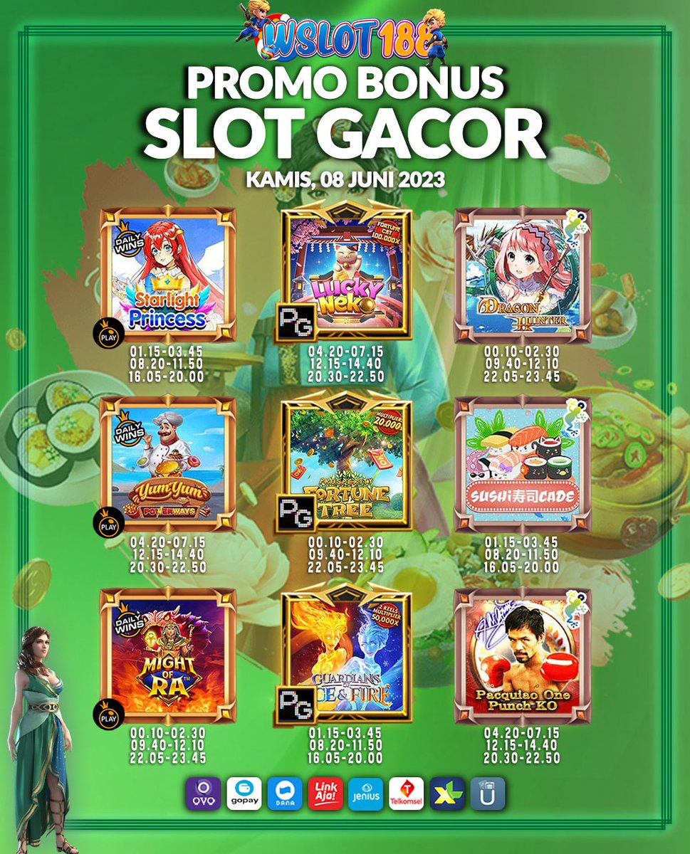 GAME GACOR RABU, 08/06/2023 INFO SLOT GACOR GAME ONLINE !!!! 📷 WSLOT188 | 𝗪𝗦𝗟𝗢𝗧𝟭𝟴𝟴   #slotgacor #slotgacorharini #infoslotgacor