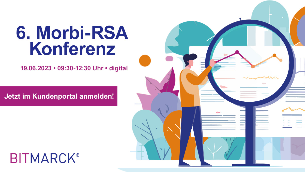 Am 19.06 findet unsere 6. Morbi-RSA Konferenz von 09:30-12:30 Uhr im digitalen Format statt. Jetzt anmelden unter: bit.ly/3oFoeFm