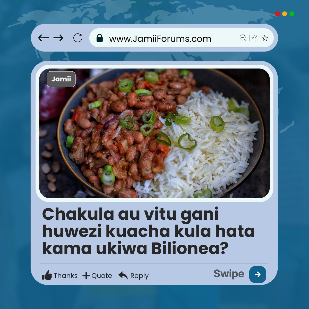 Jamii Forums on Twitter "Ni Chakula gani huwezi kuacha kula hata uwe