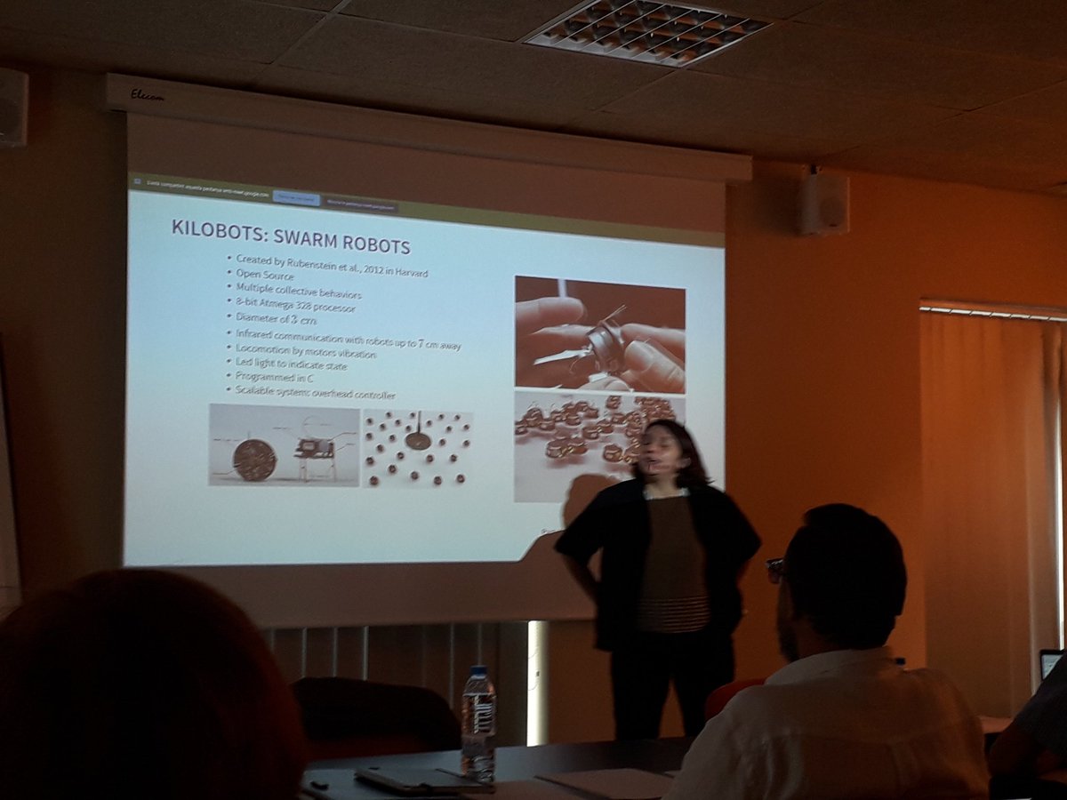ezeferrero's tweet photo. Happening now!
Julia MΓΊjica π²π½, with whom I've had the pleasure to collaborate here in Barcelona, defends her PhD Thesis at #UPC
Go Julia!! πππ
#CollectiveMotion #ActiveMatter #Fish #Avalanches #HoneyBees #NestSiteSelection #SwarmingRobots #Kilobots https://t.co/HfNEGD3r3T