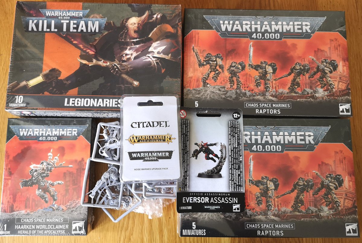 #wipwednesday about to start building this lot, mostly for the Black Legion 🙂
#miniaturepainting #wargaming #wepaintminis #wh40k #WarhammerCommunity #wip