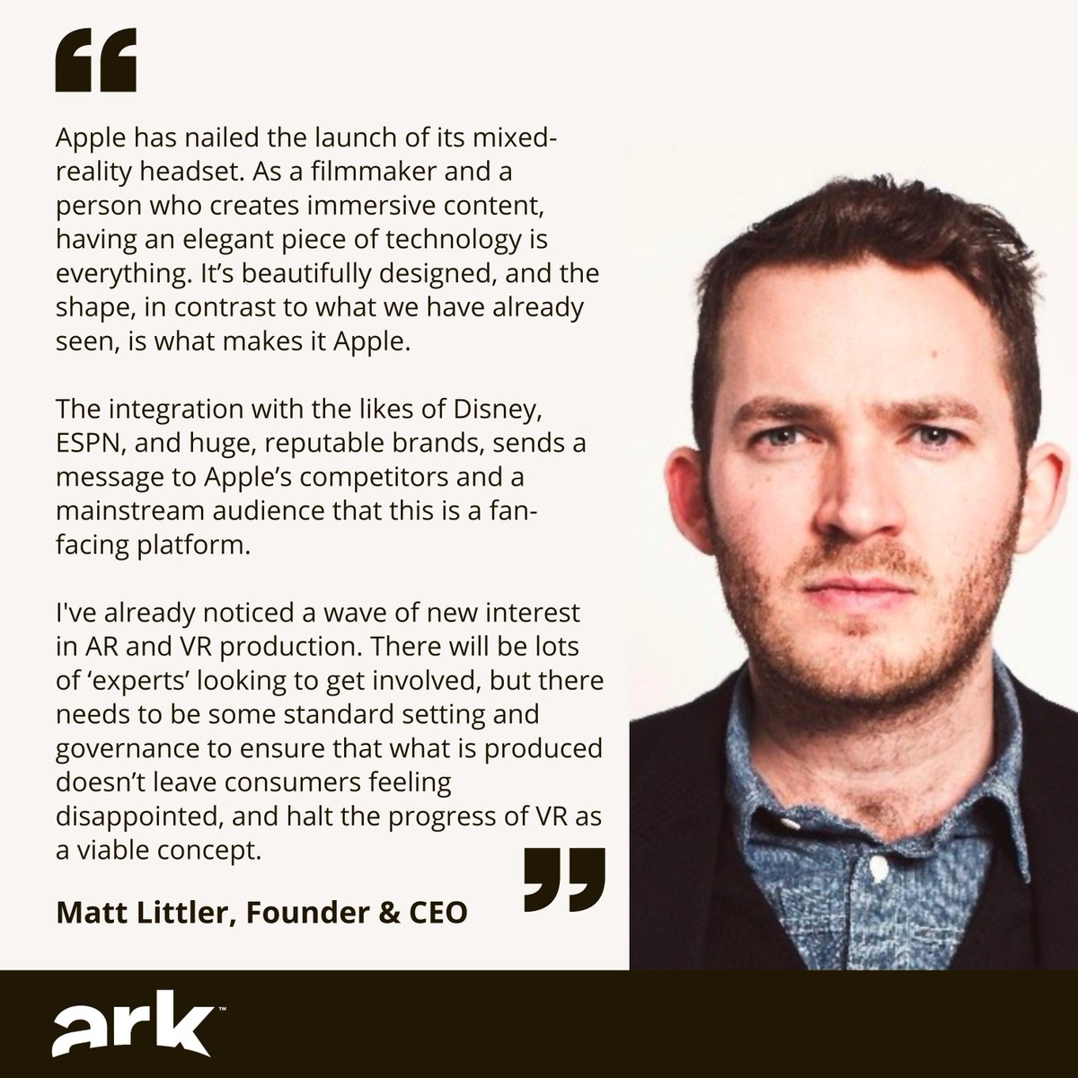 ARKimmersive's tweet photo. Following on from the Apple Vision Pro official launch, @MattLittler also shared his thoughts ⬇️ https://t.co/xLt3wmlIpb