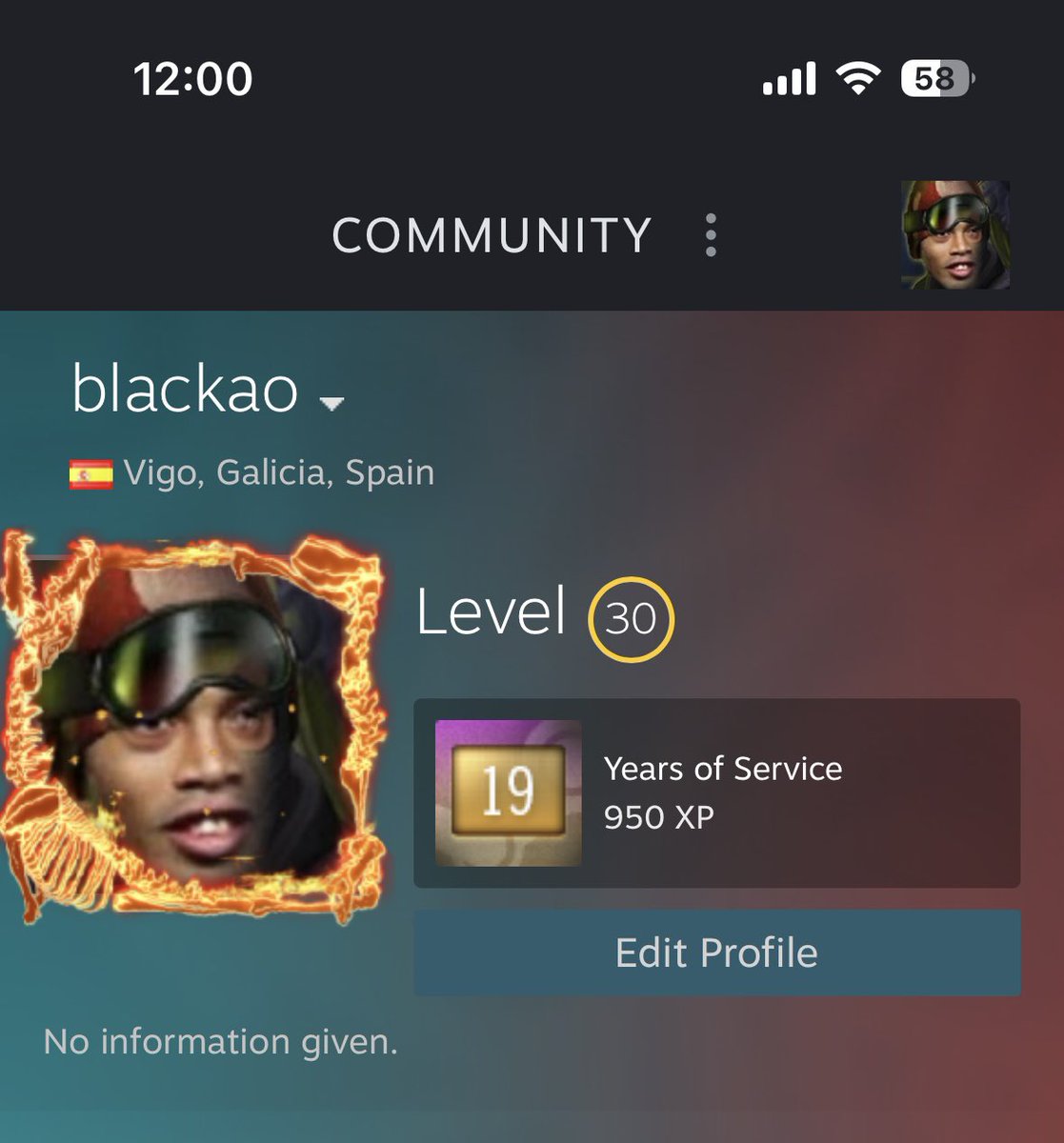 Blackao_CS's tweet photo. @CounterStrike +3k hours and 19 years of service medal and still no beta? xd why you give the beta to people with just 500 hours and less than 5 years accounts? I dont really understand https://t.co/gO5HFY1sqa https://t.co/c6fbR5GEZn