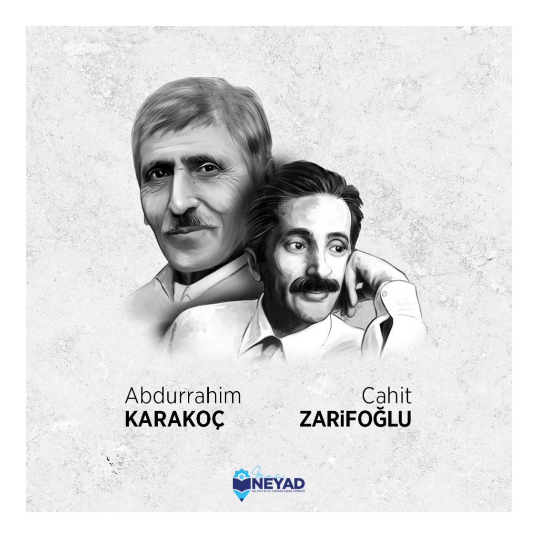 Şiirleriyle, sözleriyle gönül dünyamızda derin izler bırakan, edebiyatımızın iki değerli ismi #AbdurrahimKarakoç ve #CahitZarifoglu ‘nu vefatlarının yıl dönümünde saygıyla ve rahmetle yâd ediyoruz.