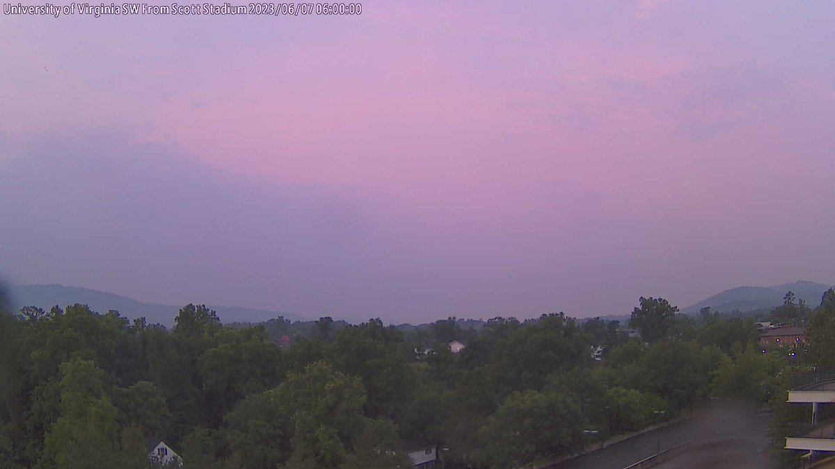 UVA Scott Stadium at sunrise and it's 63.8 F.