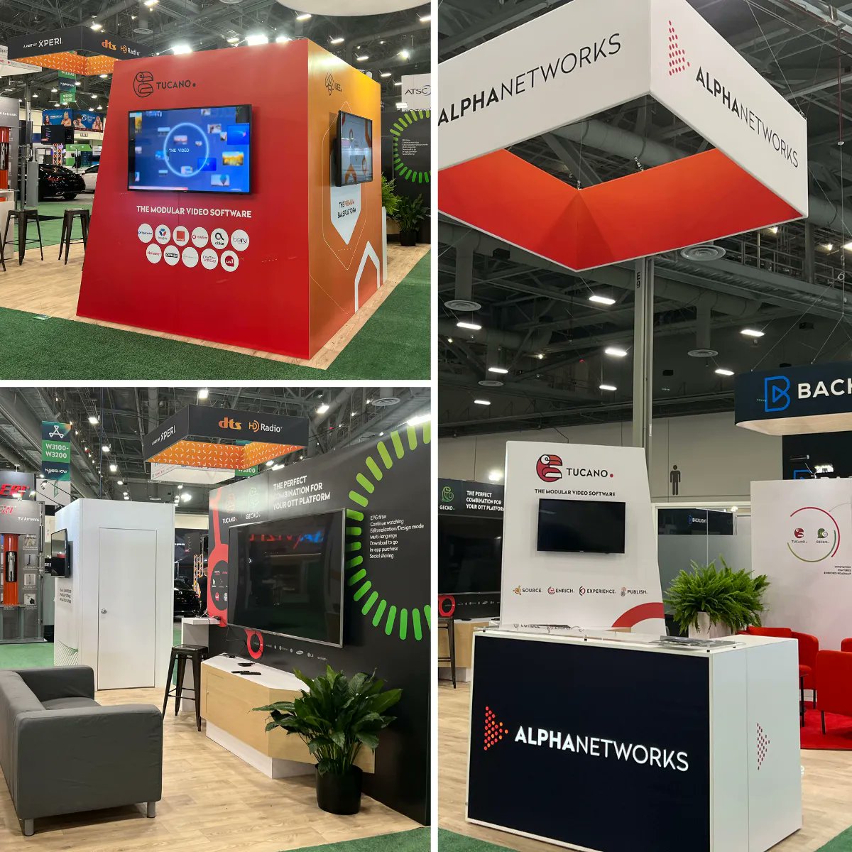 Voici le stand que nous avons conçu et monté pour notre client <a href="/AlphaNetworks_/">Alpha Networks</a> à l'occasion du NAB Show en avril dernier. Merci pour votre confiance renouvelée, Alpha Networks ! 
@nabshow
#eventprofs #evenements #evenementiel #salonprofessionnel #stand #salon #exposition