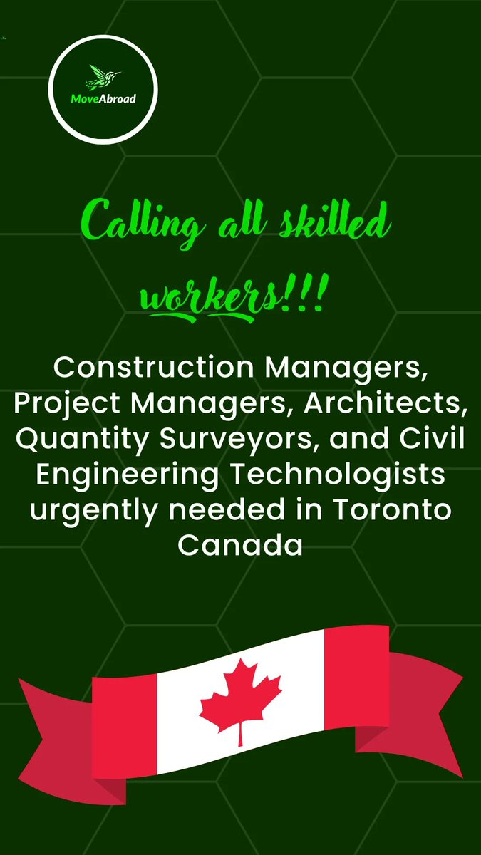 moveabroadio's tweet photo. High-demand construction roles in Toronto! Build your future in North America's thriving city. Apply now! #ConstructionJobs #TorontoOpportunities #BuildYourFuture https://t.co/NWNjAgIo7c