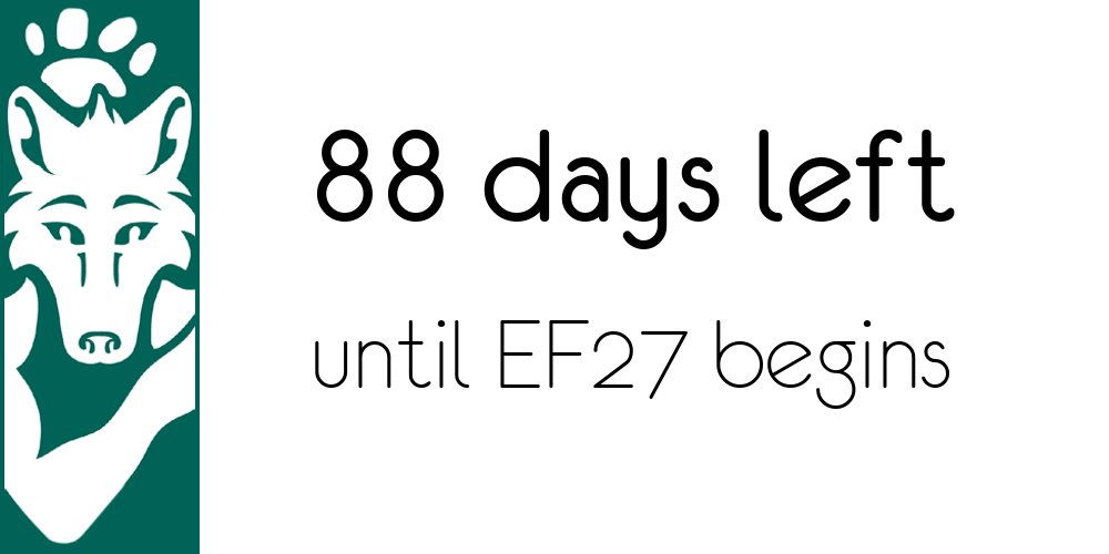 isitef's tweet photo. 88 days until EF27 :) https://t.co/9n9B7V16Do