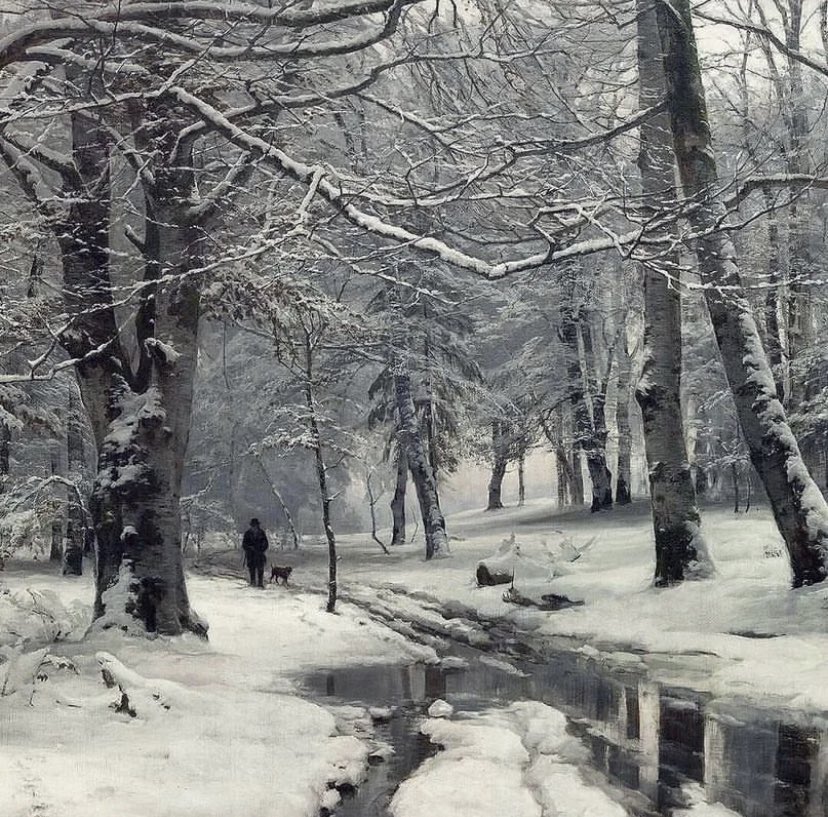 Anders Andersen-Lundby (1841-1923)
Heavy Weather In A Beech Forest, 1881