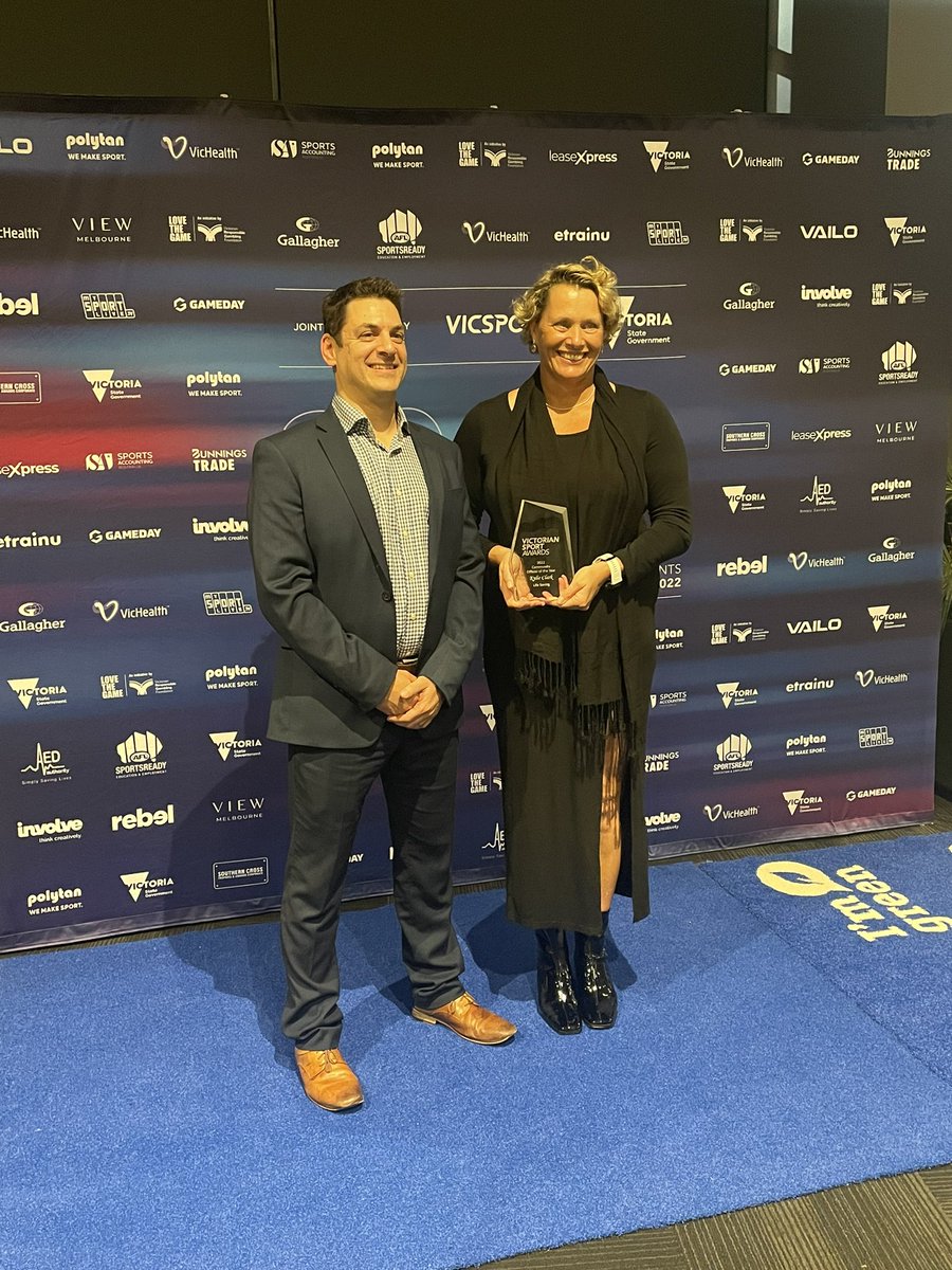 vicsportAU's tweet photo. 🎉 Point Leo SLSC’s Kylie Clark is the #VSAs etrainu Community Official of the Year! 

As Area Risk &amp; Response Officer at senior carnivals, she was essential in trialing, developing &amp; training officials to use @LifeSavingVic’s new SportApp technology for marshalling &amp; results! https://t.co/3jbhhLGt4W