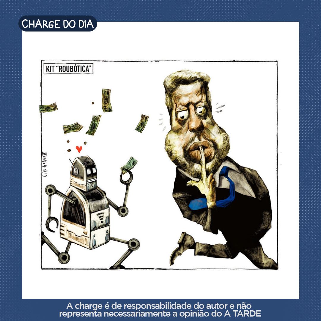 atarde's tweet photo. #ChargeDoDia, veja outras charges no #PortalATARDE acessando o link na bio.
#Charges #CauGomez #ATARDE #GrupoATARDE
A charge é de responsabilidade do autor não representa necessariamente a opinião do A TARDE. https://t.co/Xfbnfwg4Mb