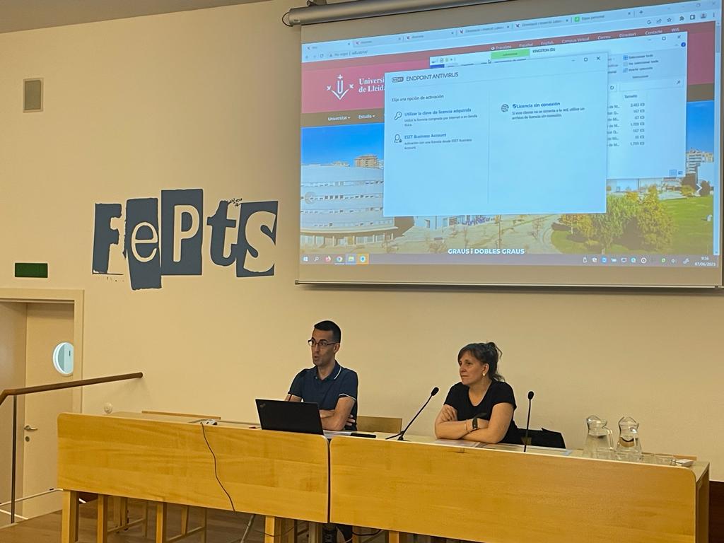 FEPTS_UdL's tweet image. Imatges de la jornada #orientaciólaboral i #formaciócontinua per als graus d&apos;#educacióinfantil i #educacióprimària