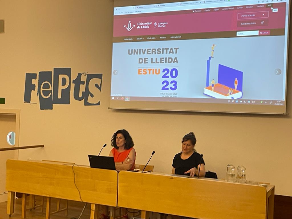 FEPTS_UdL's tweet image. Imatges de la jornada #orientaciólaboral i #formaciócontinua per als graus d&apos;#educacióinfantil i #educacióprimària