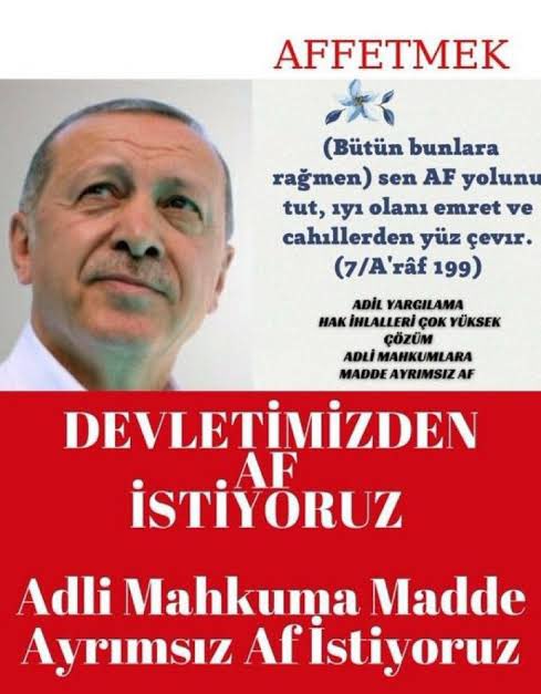 AFMüjdesi BayramÖncesi

<a href="/RTErdogan/">Recep Tayyip Erdoğan</a> 
<a href="/yilmaztunc/">Yılmaz TUNÇ</a> 
<a href="/dbdevletbahceli/">Devlet Bahçeli</a> 
<a href="/YildizFeti/">Feti Yıldız</a> 
<a href="/adalet_bakanlik/">T.C. Adalet Bakanlığı</a>