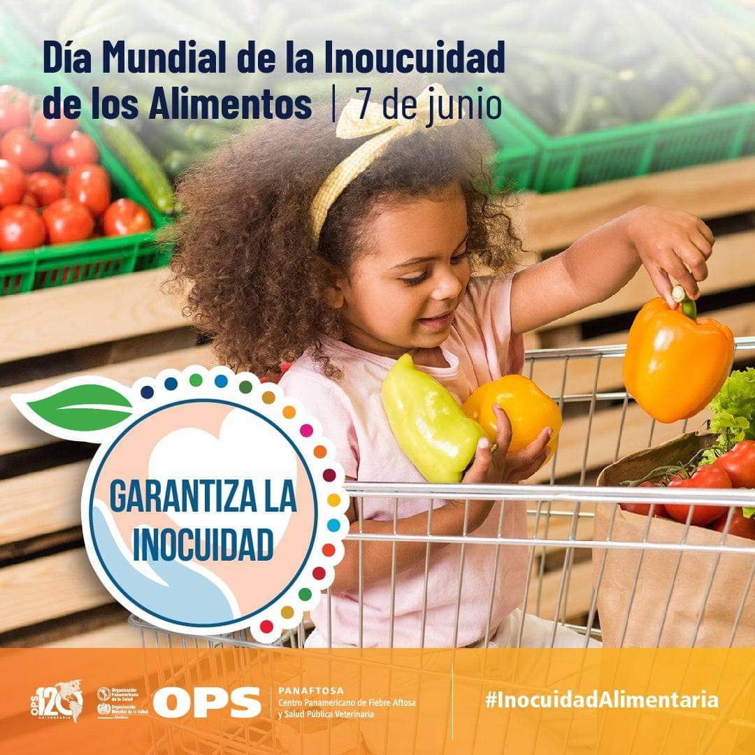 El Día Mundial de la Inocuidad de los Alimentos se celebra el 7 de junio, con el objetivo de dar a conocer, detectar y prevenir los riesgos que pueden ocasionar los alimentos en la salud de las personas, generando acciones que contribuyan a la seguridad alimentaria #CubaPorLaVida