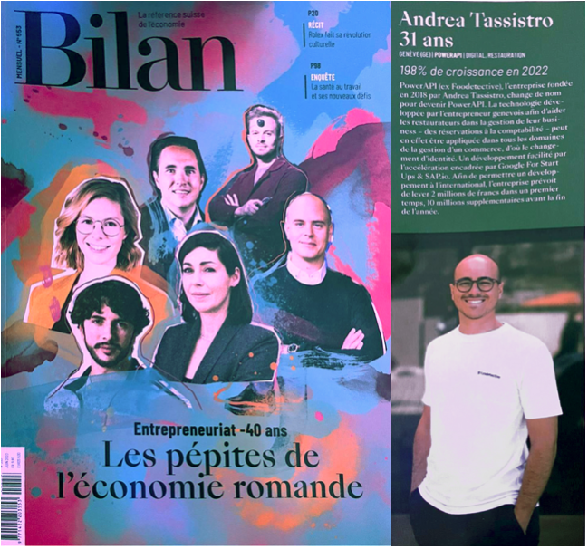 Our co-founder and CEO <a href="/AndreaTassistro/">Andrea Tassistro</a>  was featured in <a href="/bilanmagazine/">BILAN</a> as one of the Top Entrepreneurs (under 40) of the Romande Region 🇨🇭

Grab one from a kiosk to learn about all the exciting projects happening out there 🚀

Thanks #bilan for the feature!

#technology #suisse
