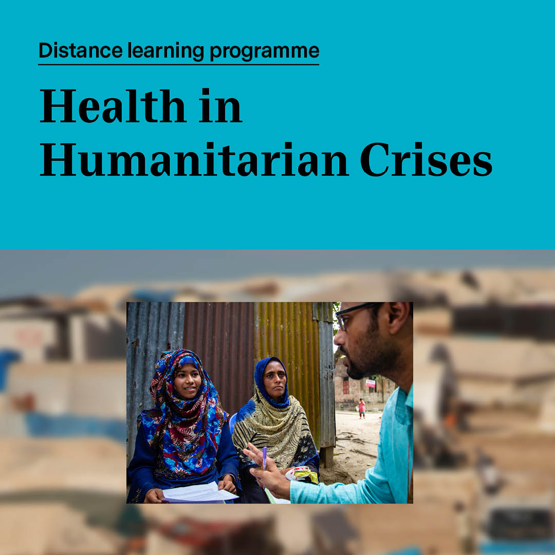 Health in Humanitarian Crises Centre, LSHTM (@lshtm_crises) on Twitter photo 📢Apply now and benefit from the early payment fee reduction!
A great opportunity to enroll in the brand new <a href="/LSHTM/">London School of Hygiene & Tropical Medicine</a> distance learning programme focusing on knowledge to improve the health of populations affected by #humanitarian #crises.
👉bit.ly/3pzUDNq 📢Apply now and benefit from the early payment fee reduction!
A great opportunity to enroll in the brand new <a href="/LSHTM/">London School of Hygiene & Tropical Medicine</a> distance learning programme focusing on knowledge to improve the health of populations affected by #humanitarian #crises.
👉bit.ly/3pzUDNq