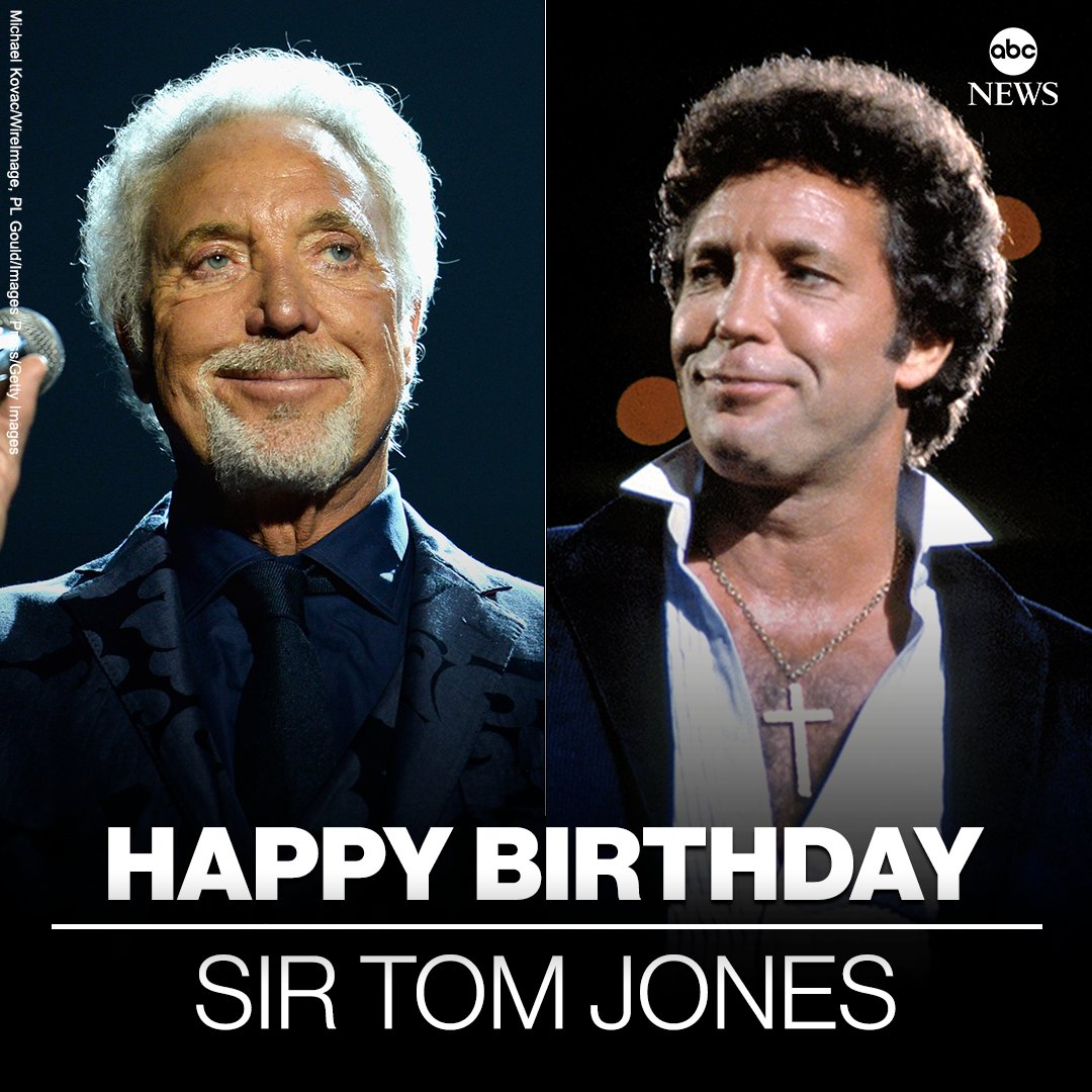 HAPPY BIRTHDAY: Singer Sir Tom Jones is 83 today.  