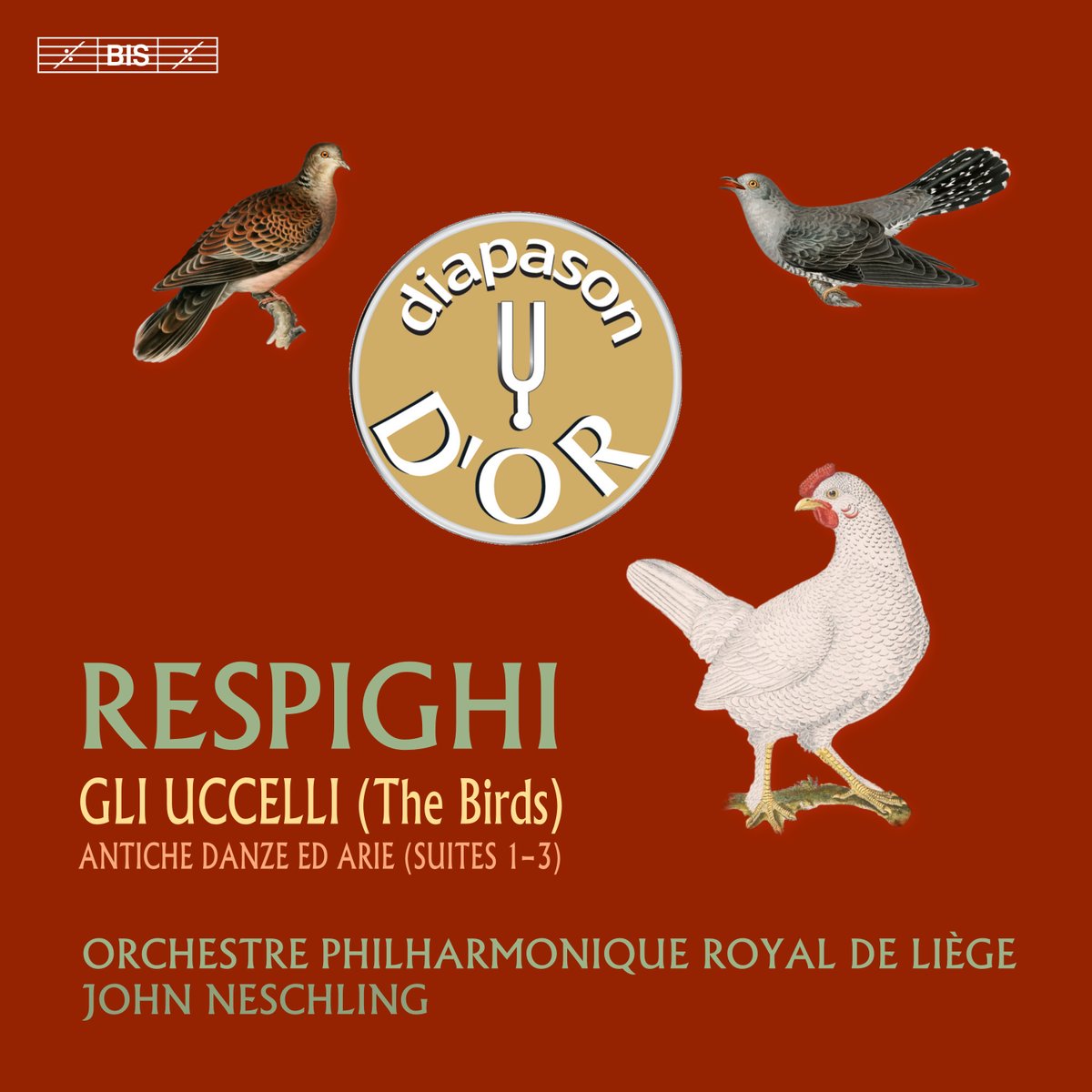 𝗗𝗜𝗔𝗣𝗔𝗦𝗢𝗡 𝗗'𝗢𝗥. Un nouveau Diapason d'or pour les musiciens de l'OPRL et John Neschling, salués pour l'ultime volet de leur intégrale symphonique de Respighi.