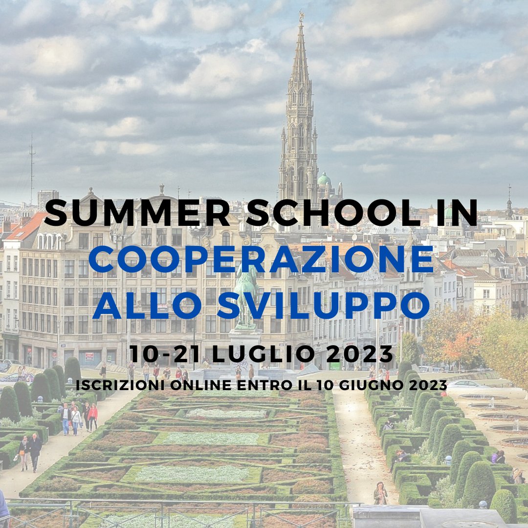 Dir_Priv_Unimi's tweet photo. La 23° edizione della #SummerSchool in Cooperazione allo Sviluppo si svolgerà a Bruxelles dal 10 al 21 luglio '23,  presso il Training Center della #CameradiCommercio Belgo-Italiana.

Iscrizioni online entro il 10 giugno '23.

Maggiori info: https://t.co/8wXiwLJ8H3 https://t.co/Lvmx7bSwJJ