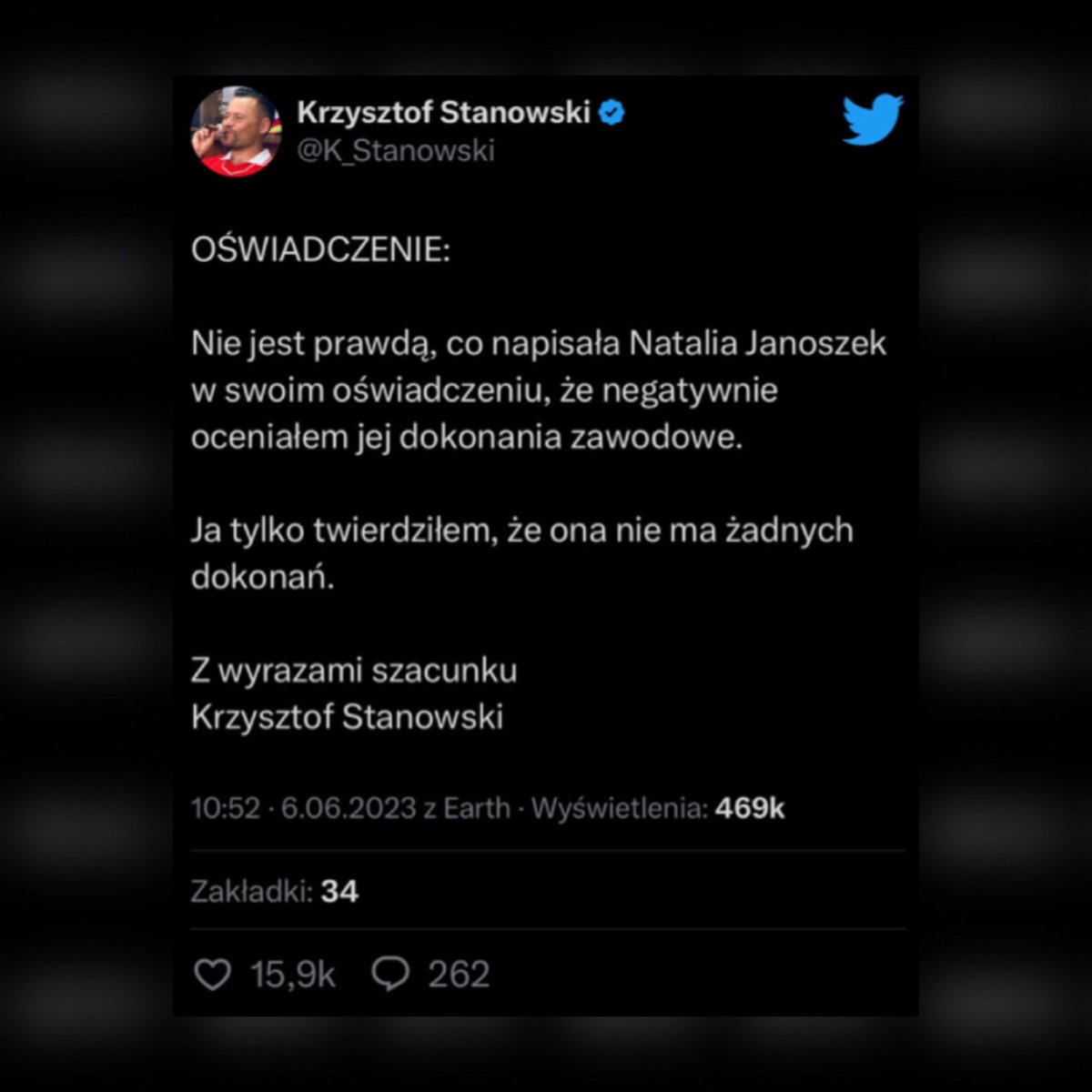 thepolandnews_'s tweet photo. Po wczorajszej informacji o pozwie ze strony Natalii Janoszek, Krzysztof Stanowski złożył jej propozycję: „Przejdę się ulicami Mumbaju i zapytam 100 napotkanych osób, pokazując im twoje zdjęcie, o to, jak się nazywasz. Za każde poprawne odgadnięcie zapłacę 1 tys. zł” https://t.co/anASUIuMda