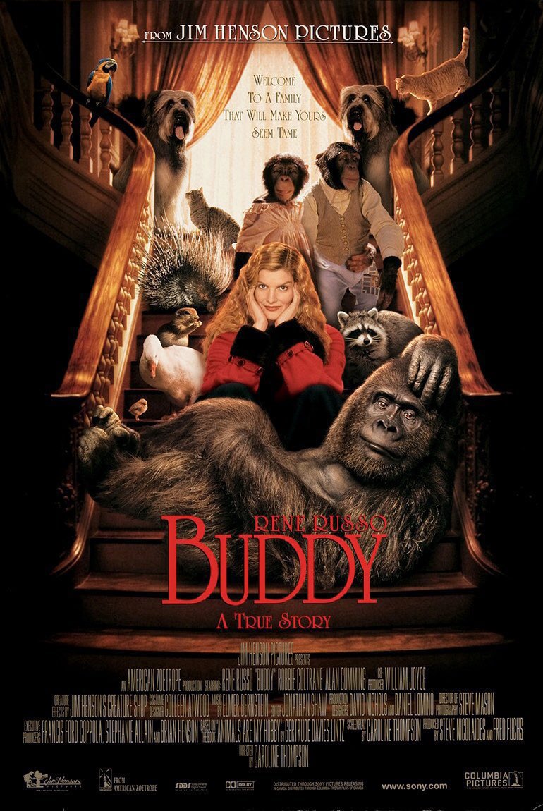 🎬MOVIE HISTORY: 26 years ago today, June 6, 1997, the movie 'Buddy' opened in theaters!

#ReneRusso #RobbieColtrane #AlanCumming #PaulReubens @DaneCook #CarolineThompson