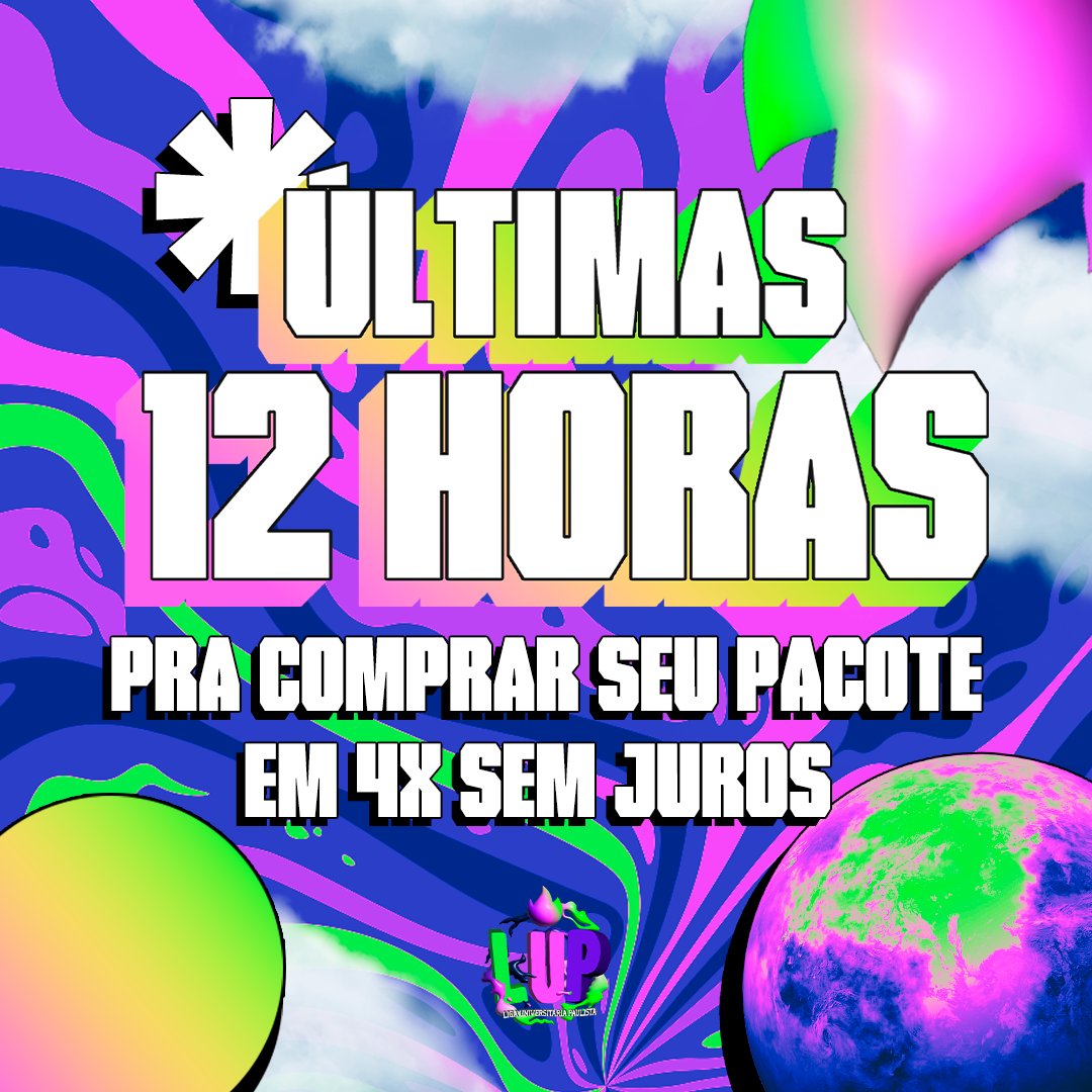 ligalup's tweet photo. Últimas 12 horas pra você garantir o seu pacote da Maior Edição da LUP em até 4x sem juros! 🔥🍄

As vendas já estão rolando a milhão e você pode garantir o seu pacote para embarcar nessa viagem em até 4x sem juros até hoje às 12h. 

Compre aqui https://t.co/dUaN55XXwQ https://t.co/Ygw8sfYRzf
