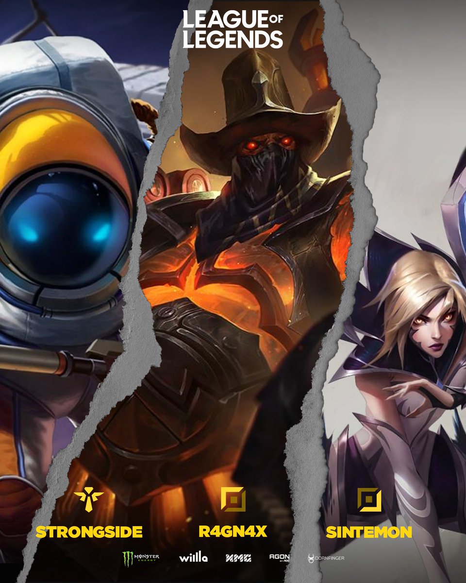 SISSI STΛTΞ PUNKS (@sissistatepunks) on Twitter photo Punks!?🤘 Get ready for an explosive season <a href="/PrimeLeague/">Die Techniker Prime League</a> with the first 3 of our talented roster:
🇳🇱 @StrongsideT - Support
🇩🇪 <a href="/R4GN4X_lol/">R4GN4X_lol</a> - Top Lane
🇩🇪 <a href="/Sintemon_LoL/">Sintemon</a> - ADC
Stay tuned for electrifying plays and unstoppable synergy! 🔥 #SSPisPunkrock #LeagueofLegends Punks!?🤘 Get ready for an explosive season <a href="/PrimeLeague/">Die Techniker Prime League</a> with the first 3 of our talented roster:
🇳🇱 @StrongsideT - Support
🇩🇪 <a href="/R4GN4X_lol/">R4GN4X_lol</a> - Top Lane
🇩🇪 <a href="/Sintemon_LoL/">Sintemon</a> - ADC
Stay tuned for electrifying plays and unstoppable synergy! 🔥 #SSPisPunkrock #LeagueofLegends