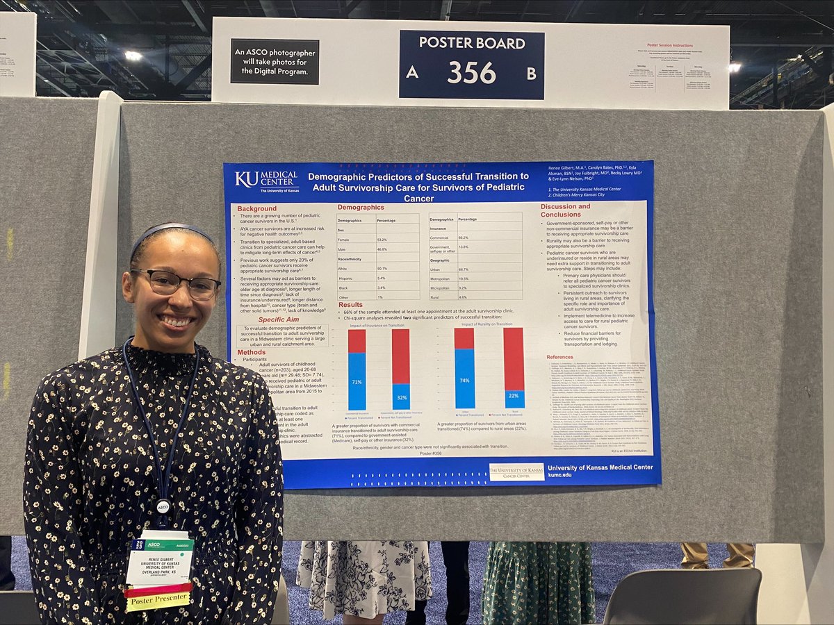 Carolyn R. Bates, PhD (@crbatesphd) on Twitter photo Way to go <a href="/ReneeGilbert_/">Renee Gilbert</a> for presenting your important research at #ASCO2023! Her study showed gaps in equitable cancer survivorship care for patients who are underinsured and those from rural communities. Now we work toward solutions! <a href="/KUcancercenter/">KU Cancer Center</a> Way to go <a href="/ReneeGilbert_/">Renee Gilbert</a> for presenting your important research at #ASCO2023! Her study showed gaps in equitable cancer survivorship care for patients who are underinsured and those from rural communities. Now we work toward solutions! <a href="/KUcancercenter/">KU Cancer Center</a>