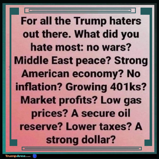 VikingKnightOC's tweet image. Dear "Trump haters" #TrumpHaters 
What is it, you hated most, about Trump?