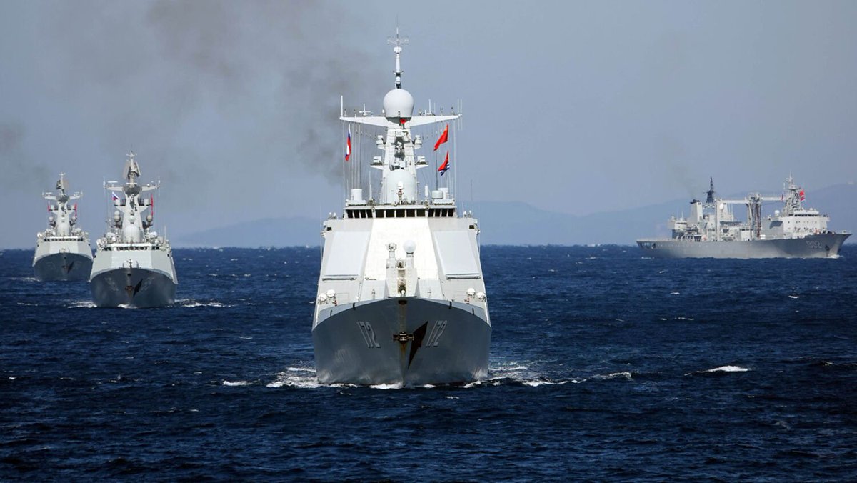 Paoloi96's tweet photo. #Cina #Russia #7giugno 
Per la sesta volta dal 2019 forze aereonavali russe e cinesi hanno effettuato un pattugliamento congiunto nel Mar del #Giappone e Mar Cinese Orientale
La Corea del Sud ha dispiegato 4 caccia dopo che aerei russi e cinesi sono entrati nella zona di difesa https://t.co/QcYmpw04DT