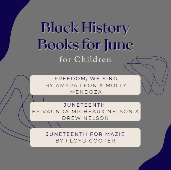 CharlestonLUCE's tweet photo. Here are a few must read books as Juneteenth approaches this month for children and adults 📚

For more book suggestions visit @NMAAHC https://t.co/emrb6DxLCs