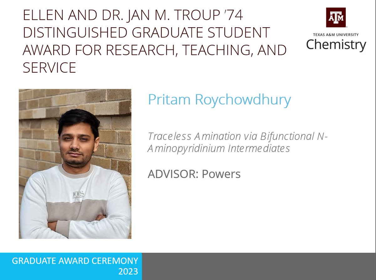 Powers Lab (@powers_lab) on Twitter photo Huge Congratulations to Aishanee Sur, Andrew Ezazi, and <a href="/Pritamroy66/">Pritam Roychowdhury</a> for their respective achievements in the departmental awards! Huge Congratulations to Aishanee Sur, Andrew Ezazi, and <a href="/Pritamroy66/">Pritam Roychowdhury</a> for their respective achievements in the departmental awards!