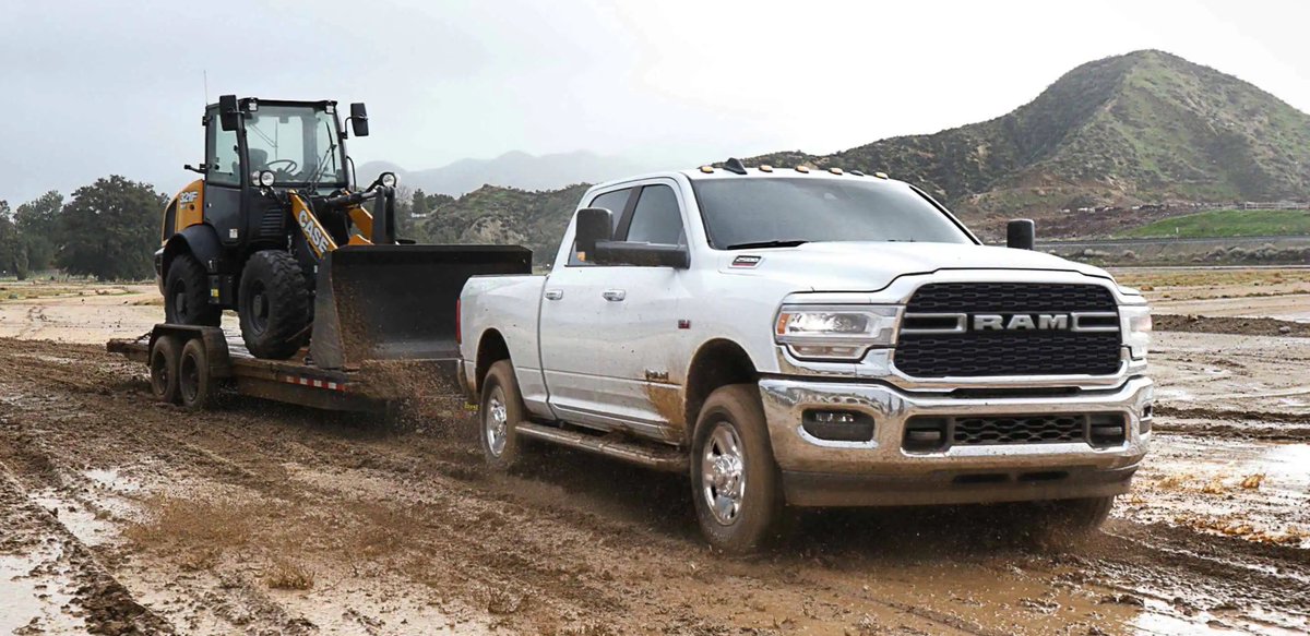 Get any job done in style with the 2023 #Ram2500, even when the going gets tough. 😎 Mud, dirt, and grime are no match for the power and durability of this powerful truck! 💪 #CarCrushWednesday #Ram #RamUSA #RamLife