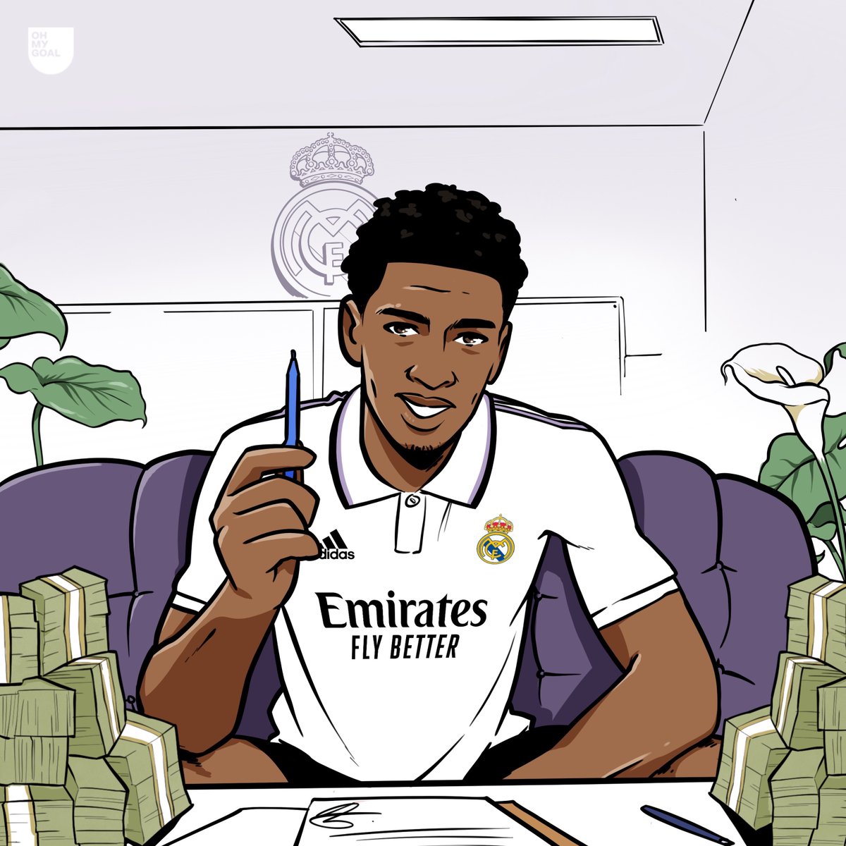 IT’S OFFICIAL: Jude Bellingham has signed for Real Madrid🔥

Transfer fee: €100M + add-ons  💰