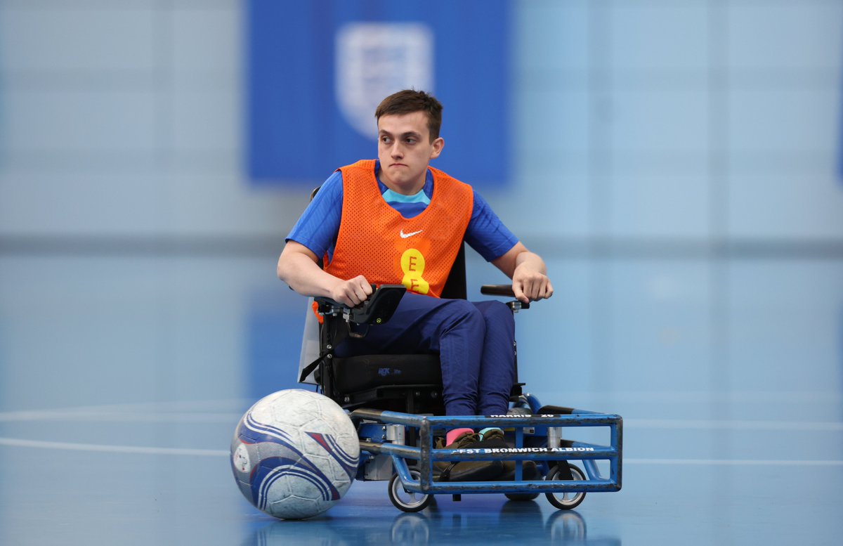England's tweet photo. They were joined by our England Powerchair side, who are also busy preparing for their own major tournament. 💪

They will head out to Australia in October for the #FIPFAWorldCup2023 as European champions, having won the EPFA Nations Cup in 2019. https://t.co/x07MSGlxRw