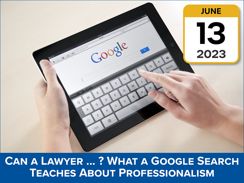 KansasBar's tweet photo. Join us for this June 13 CLE to explore the propriety of lawyer behavior as spelled out in search results for "Can a lawyer ... ?" Register at: https://t.co/ngVGcklp9B https://t.co/dL0rHkYCk6